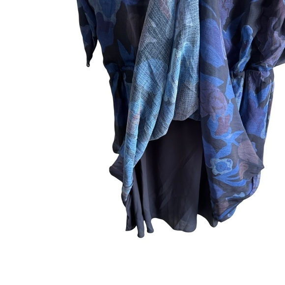 Ted Baker London Julea Floral Mini XL Navy Dress - Picture 5 of 8